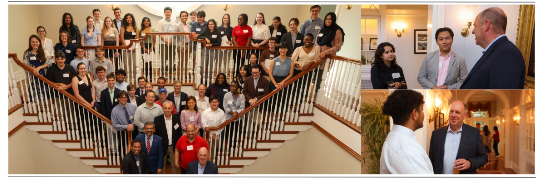 Images with President Schmidt & Students